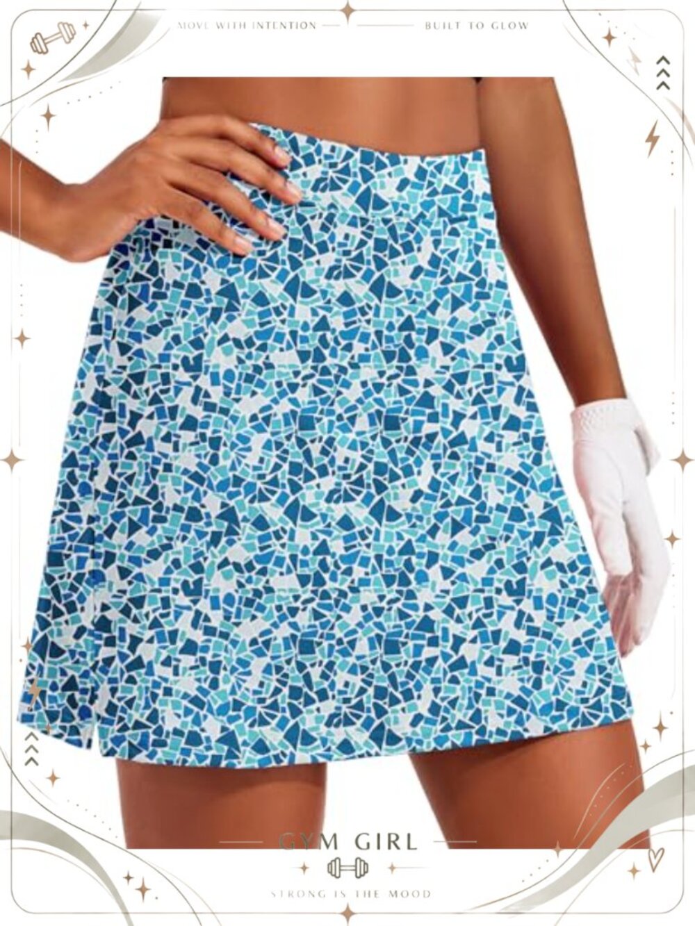 Women's Tennis Skort Golf Skirt with Shorts Pockets Two Layer Running Outfit